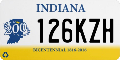 IN license plate 126KZH