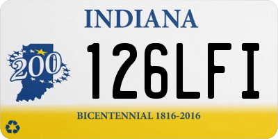 IN license plate 126LFI