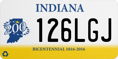 IN license plate 126LGJ