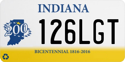 IN license plate 126LGT