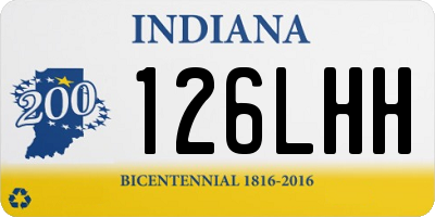 IN license plate 126LHH