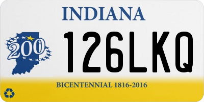 IN license plate 126LKQ