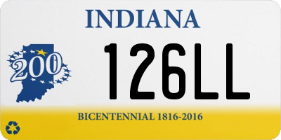 IN license plate 126LL