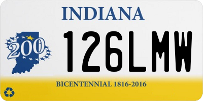 IN license plate 126LMW