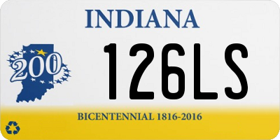 IN license plate 126LS