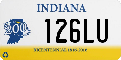 IN license plate 126LU