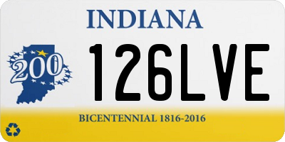 IN license plate 126LVE
