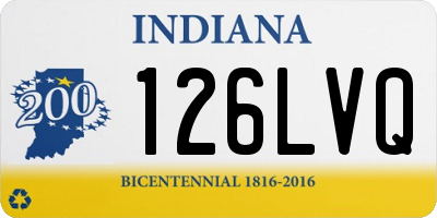 IN license plate 126LVQ