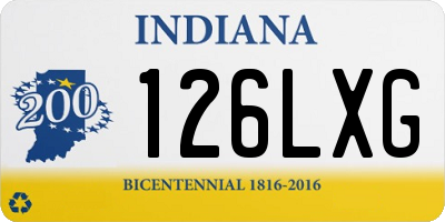 IN license plate 126LXG