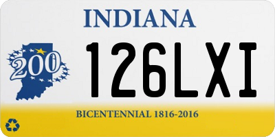 IN license plate 126LXI
