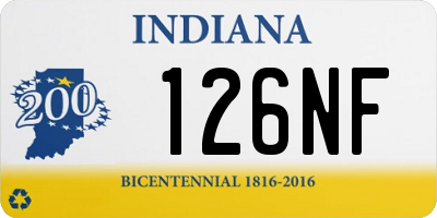 IN license plate 126NF