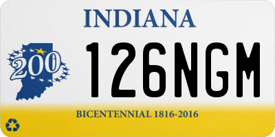 IN license plate 126NGM