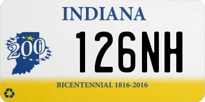 IN license plate 126NH