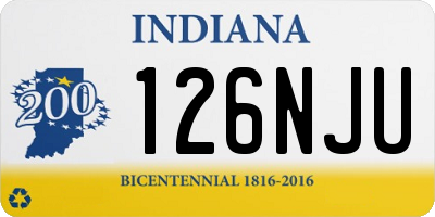 IN license plate 126NJU