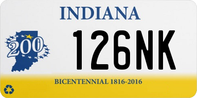 IN license plate 126NK