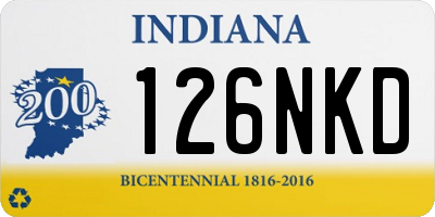IN license plate 126NKD