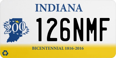 IN license plate 126NMF