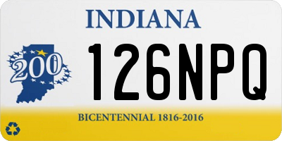 IN license plate 126NPQ