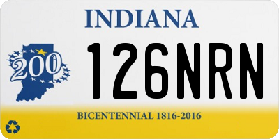 IN license plate 126NRN