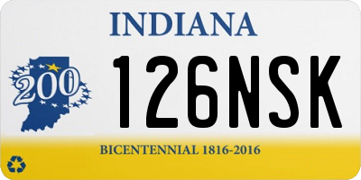 IN license plate 126NSK