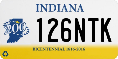 IN license plate 126NTK