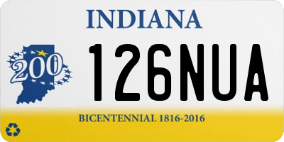 IN license plate 126NUA