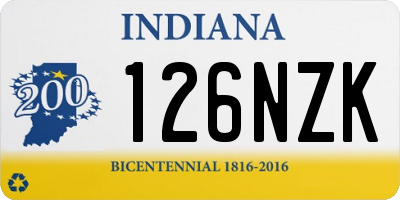 IN license plate 126NZK