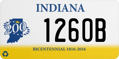 IN license plate 126OB