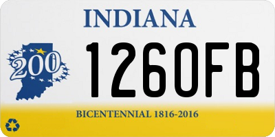 IN license plate 126OFB