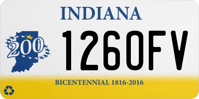 IN license plate 126OFV
