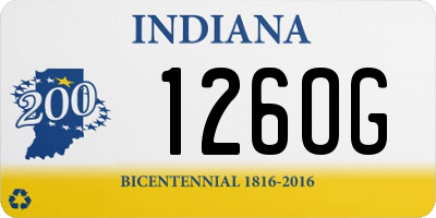 IN license plate 126OG