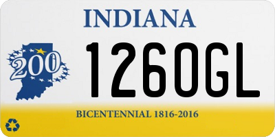 IN license plate 126OGL