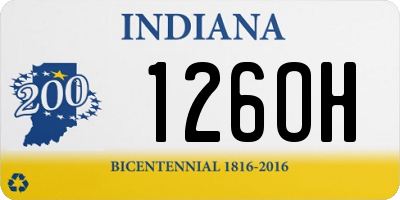 IN license plate 126OH