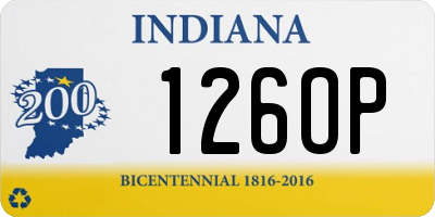 IN license plate 126OP