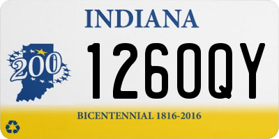 IN license plate 126OQY