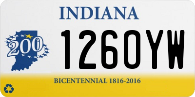 IN license plate 126OYW