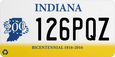 IN license plate 126PQZ
