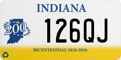 IN license plate 126QJ