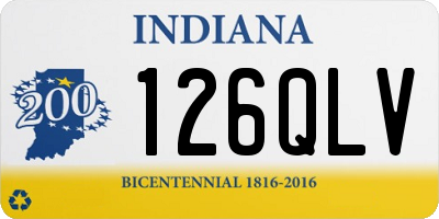 IN license plate 126QLV