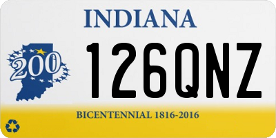 IN license plate 126QNZ