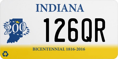 IN license plate 126QR