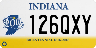 IN license plate 126QXY