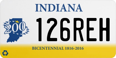 IN license plate 126REH