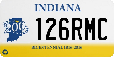 IN license plate 126RMC