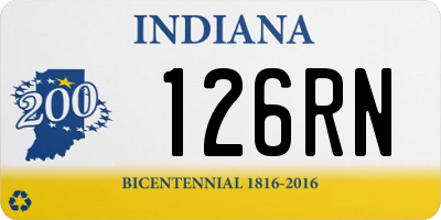 IN license plate 126RN