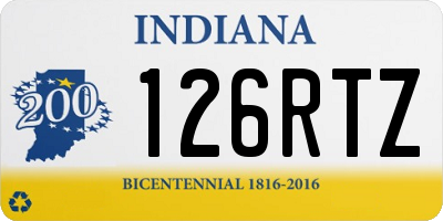 IN license plate 126RTZ