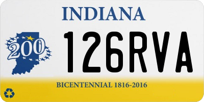 IN license plate 126RVA