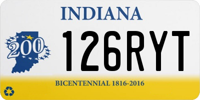 IN license plate 126RYT