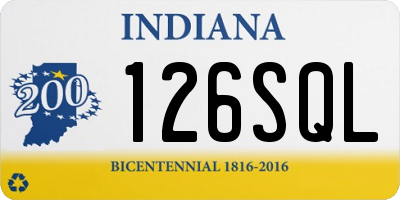IN license plate 126SQL