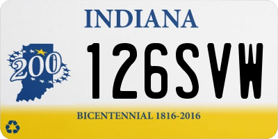 IN license plate 126SVW